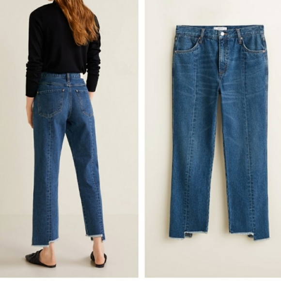 mango straight leg jeans